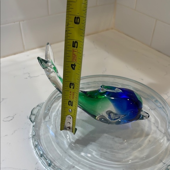 Glass Fish Figurine - Green and Blue - Picture 13 of 15